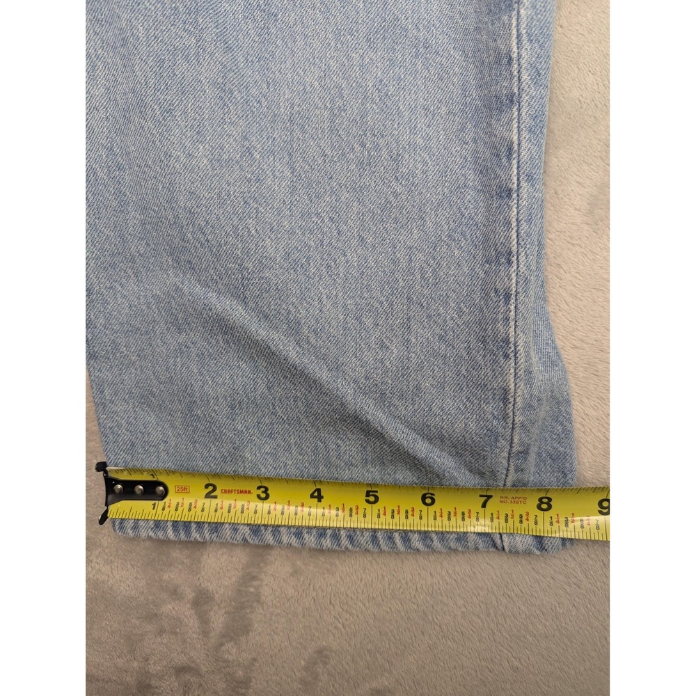 Levis High Waisted Straight Jeans Womens 25‎ Blue Light Wash Y2K Stretch Denim - Picture 9 of 15